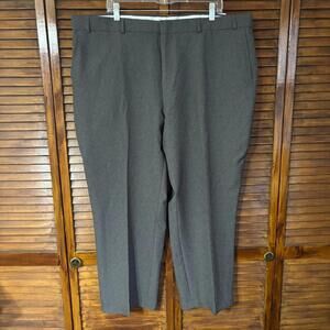Haband NWT Men's Dress Pants | Gray Straight Pleated Leg | Size 44x28